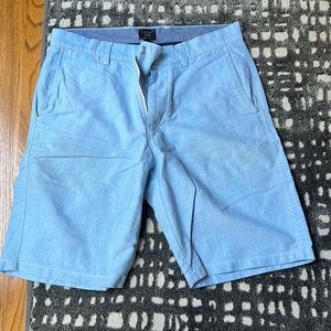 Blue chambray shorts